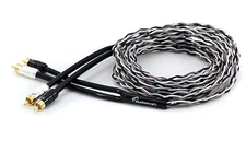 KnuKonceptz Krux Kable 1M Interlaced 3D Copper Twisted Pair RCA Cable 3FT