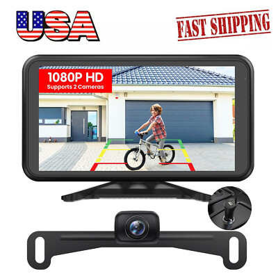 AUTO-VOX W12 Wireless Backup Camera + 5'' HD 1080P Monitor 2CH Rear View IP69K US