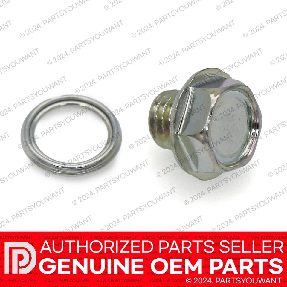 GENUINE Toyota Lexus OEM Transmission Drain Plug 90341-10011 Gasket 35178-30010 - Image 2 of 3