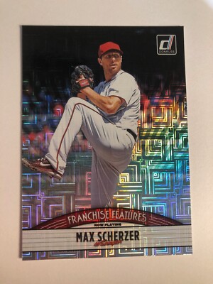 2019 Donruss Franchise Features Vector Max Scherzer Brent Honeywell FF12