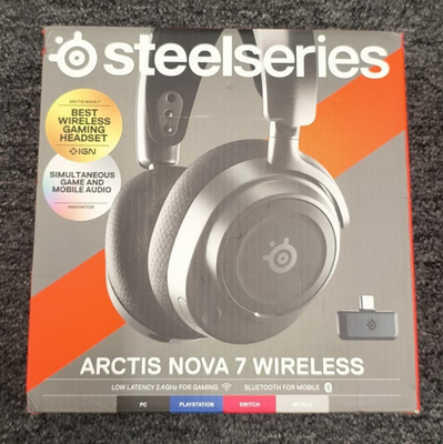 ヘッドホン SteelSeries Arctis Nova 7 Wireless Black SteelSeries Arctis Nova 7 Wireless Gaming Headset for PlayStation