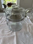 Vintage Pyrex Percolator 7759 Flameware 9 Cup Glass Coffee Pot & Lid Complete