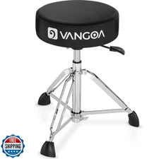 Vangoa Drum Throne Hydraulic Seat VDT20 Round Drum Chair, Adjustable Padded T