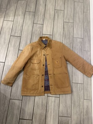 VINTAGE Big Ben Jacket 40 Brown Canvas Blanket Lined , Great Wear