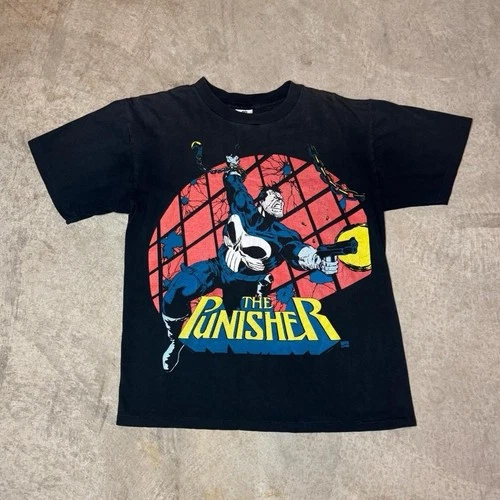 Marvel Punisher T Shirt Belton USA Single Stitc 1990s vintage concert t-shirt, vintage, size L, single stitch, B+ condition