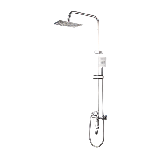 EE. UU. 8" Cromo Baño Ducha Mezclador Lluvia Portátil Rociador Grifo Montaje en Pared - Imagen 12 de 14