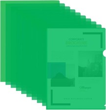 30 PCS A4 Plastic Folder, Clear Document Folder, Transparent File Pocket Project