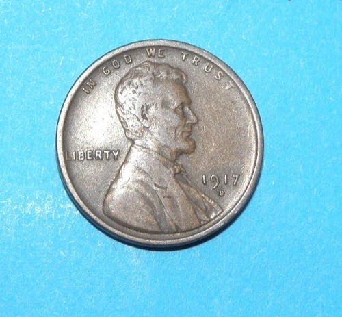 1917 D  WHEAT CENT    VERY FINE    #2