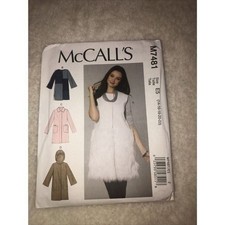 McCalls 7481M Miss Weste & Mantel, ungeschnitten neu, englisch, spanisch, Größe 14,16,18,20,22