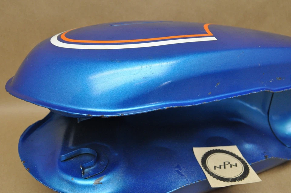 Tanque de gasolina azul hawaiano 17500-108-760 MJ nuevo de stock Honda CL100 K2 CL100 S2 Foto 2 de 4