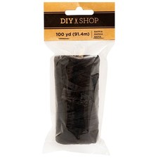 3 Pack - American Crafts Raffia 100yds-Black - 5A002P8T-1GQP9