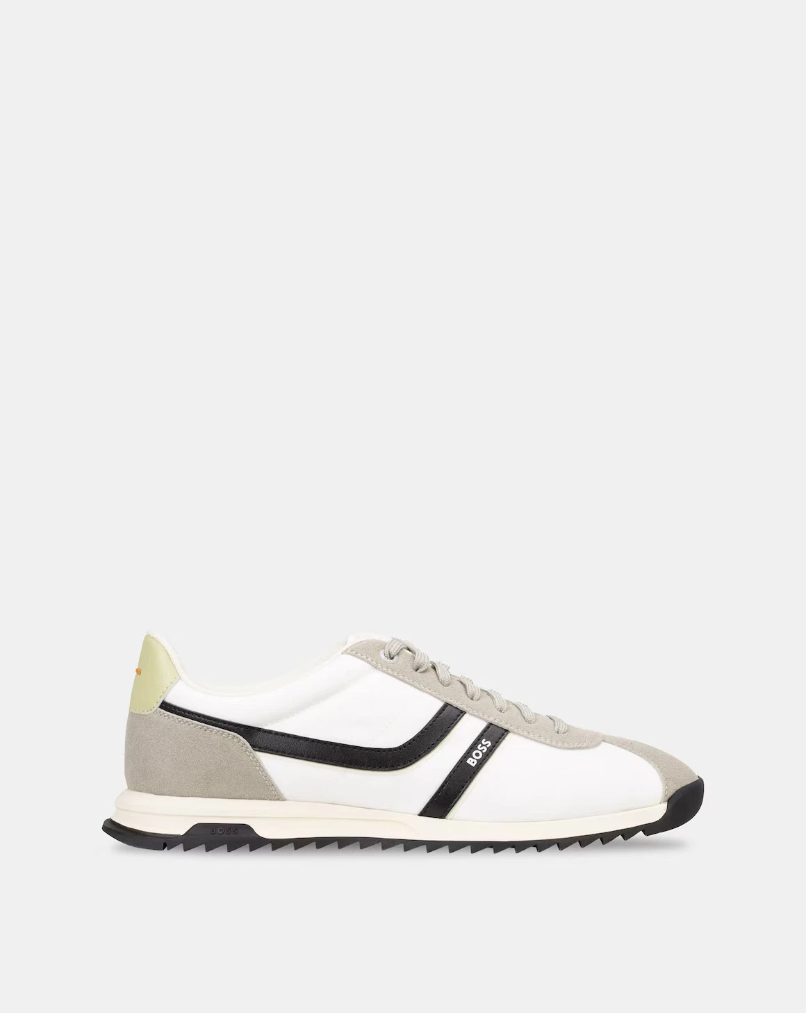 Boss Zayn Low Profile Trainers in White and Grey Shoes