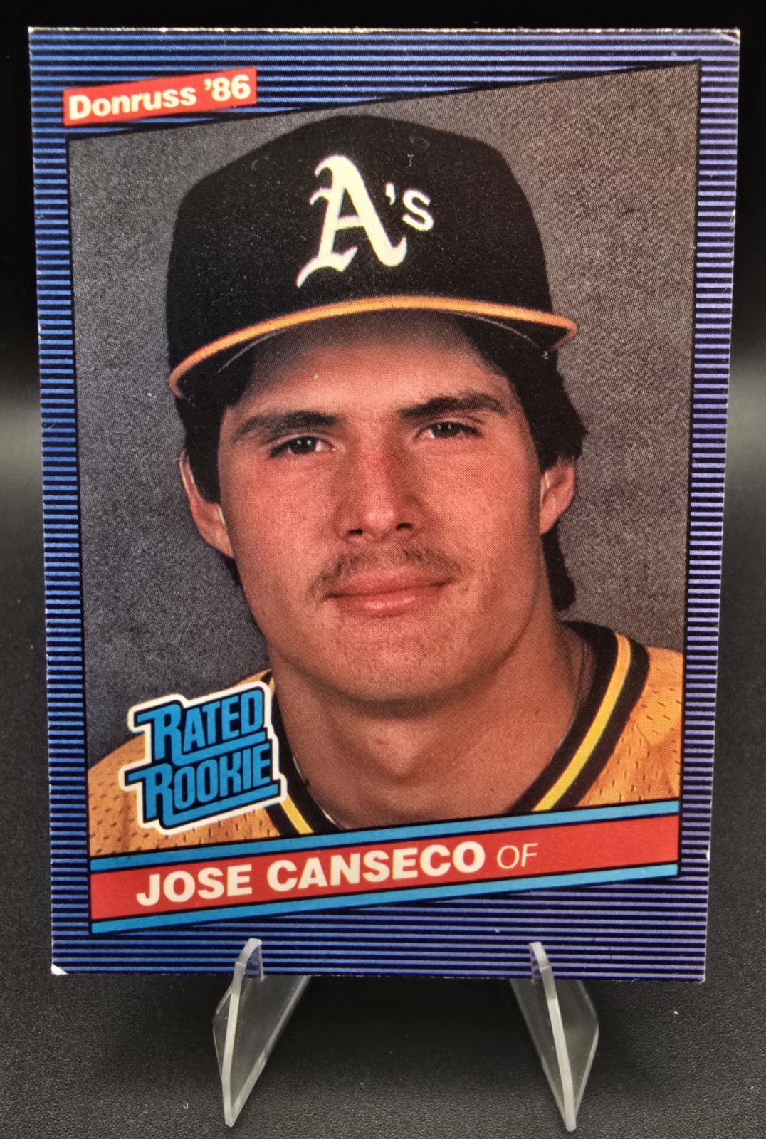 1986 Donruss - Rated Rookie Jose Canseco #39 (RC)
