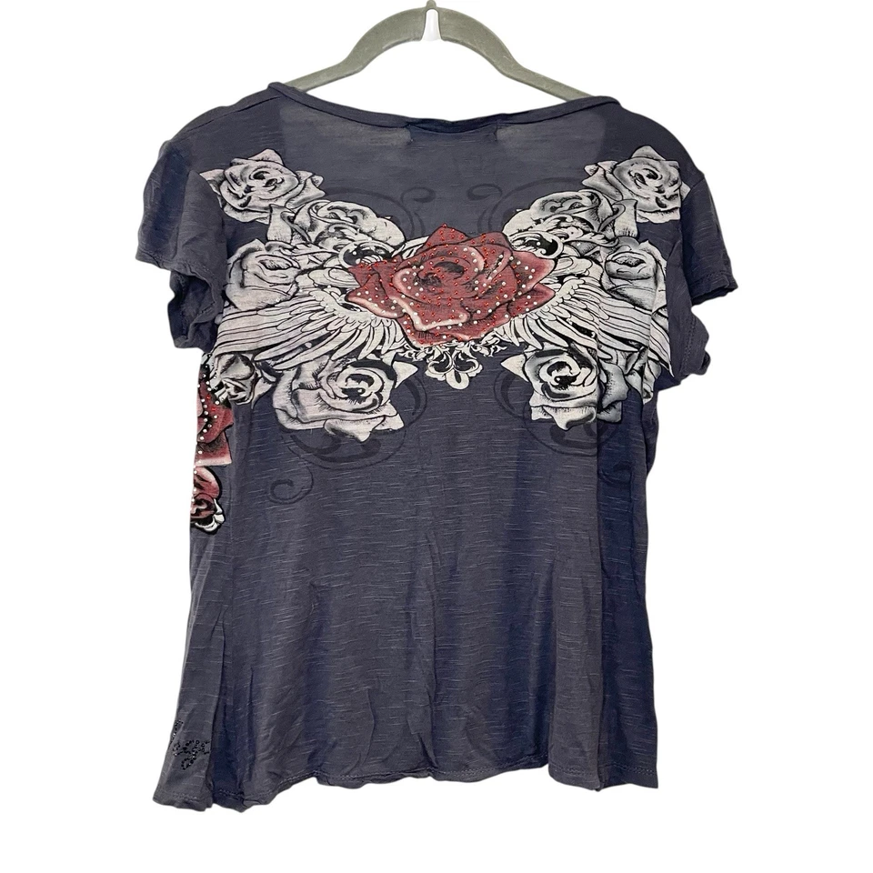 Camiseta Banana Expression Las Vegas Tatuaje Camiseta Estrás Tachonada Y2K Grunge XS Foto 2 de 4