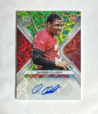 2019 Panini Spectra Qadree Ollison Rookie Autographs Neon Green #RA-QO #/50