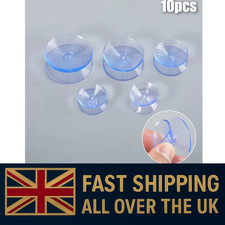 10 PCS 20, 30, 35mm Double Sided Suction Cups Clear Plastic Rubber Suckers Pads