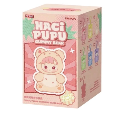 POPMART Pop Mart Hacipupu Gummy Bear Series Vinyl Plush Single Blind Box | NEU | OVP