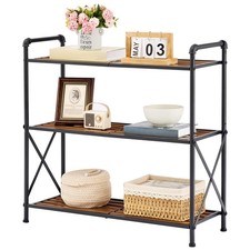Tajsoon 3 Tier Bathroom Shelf FreeStanding, Storage Rack Shelving Unit, Small...