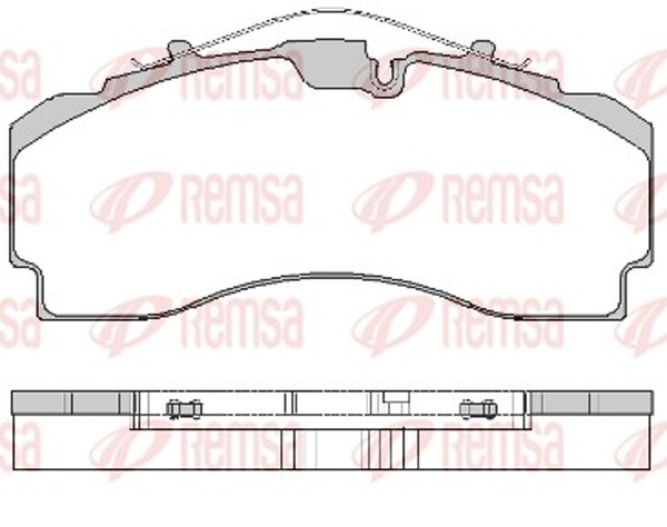 Bremsbelagsatz, Scheibenbremse Remsa Jca 1704.00-image