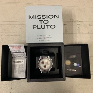 時計 Swatch Mission to Pluto Bioceramic Swatch x Omega Bioceramic Moonswatch Mission to Pluto