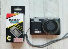 Olympus VR-320 14.0MP Black Digital Camera W/ Battery Charger  Tested Works 