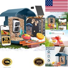 PAV-Bird Feeder with Camera,2K HD with 64GB Card, AI Identify Smart Bird Hous...