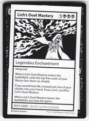 Lich's Duel Mastery - Mystery Booster 2 Playtest Cards