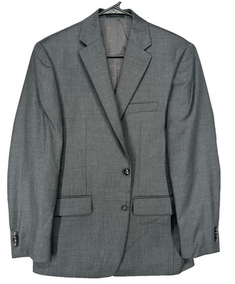 MICHAEL KORS Suit Jacket Size 44R Gray Sharkskin Classic Fit Wool Blend NWT