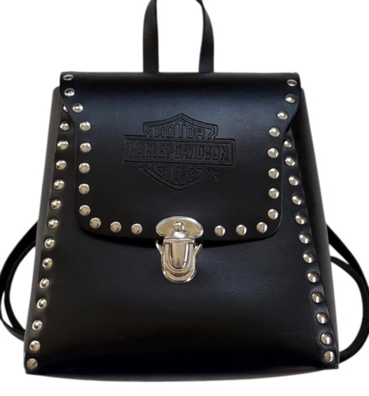 Harley-Davidson Leather Exterior Backpack Bags & Handbags 