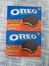X2 OREO REESE'S Peanut Buttery Creme Chocolate Sandwich Cookies 03/13/2026 NEW