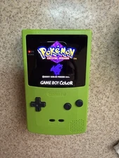 Green Game Boy Color CGB-001 OLED Touch, USB-C, New Capacitors, New Speaker Amp