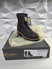 CHIPPEWA PALADIN BRIAR boots 73060- 8”waterproof Steel Logger Mens Size 8.5M