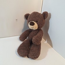Gund Fuzzy Teddy Bear Stuffed Animal Plush Brown Lovey Security Cuddle 13  