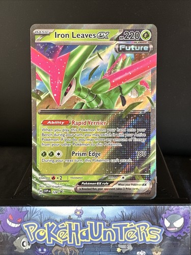 Pokemon Card Iron Leaves EX SVP 128 Scarlet & Violet Black Start Promo NM