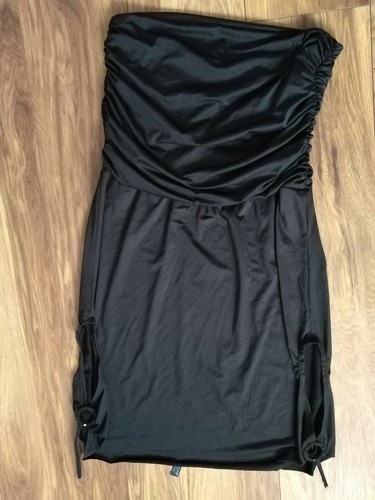black summer boob tube dress size 10, ann summers