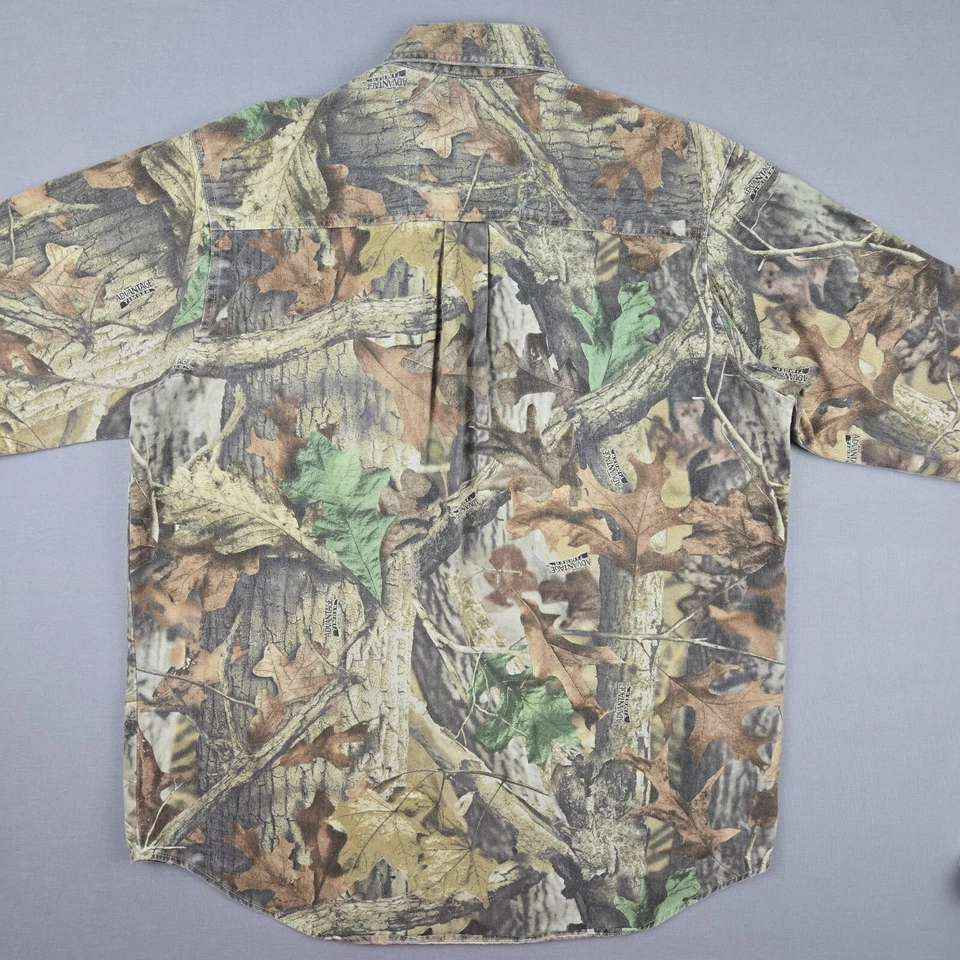 Vintage Realtree Shirt Adult Large Wrangler 100% Cotton Long Sleeve Button Up - Image 3 of 4