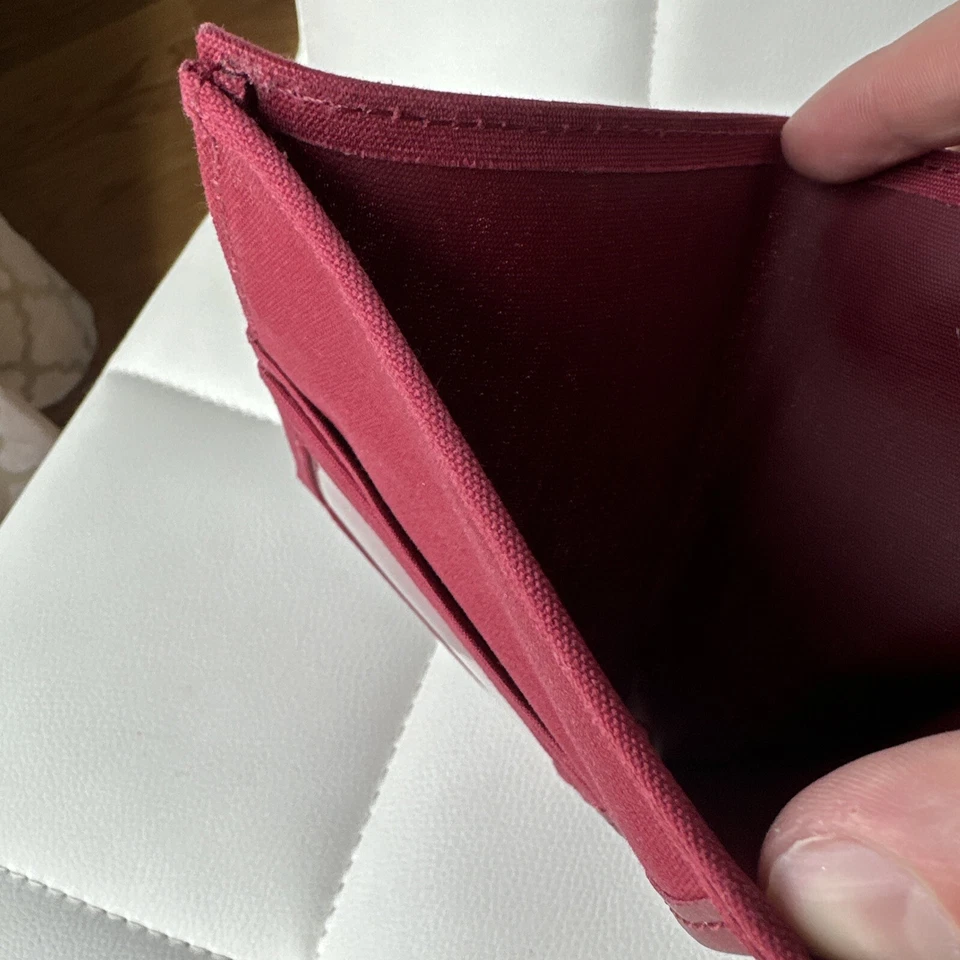 Jack Spade Men's Nylon Passport ID Case Wallet Slim Red MINT - Image 4 of 4