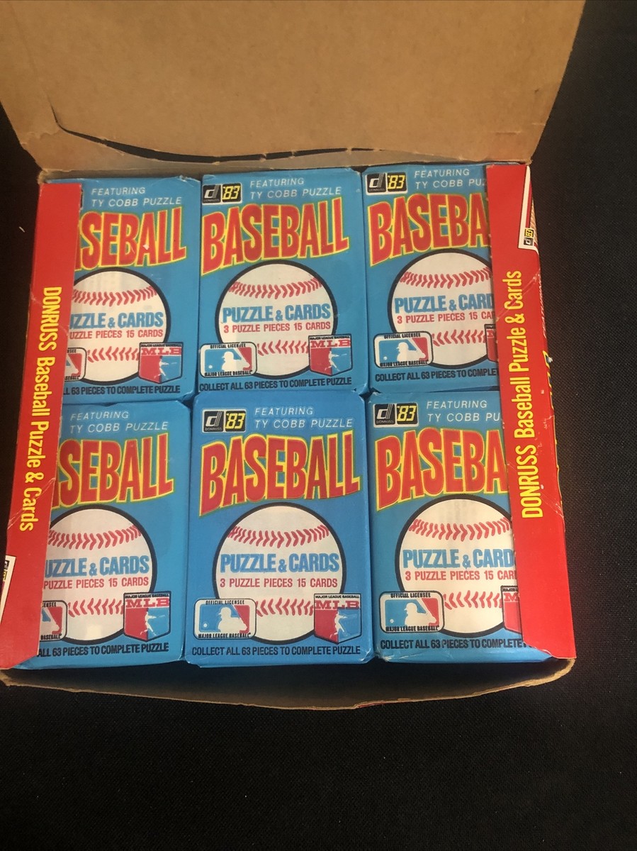 1983 Donruss Baseball Wax Box 36 Packs Sealed Gwynn, Boggs