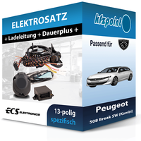 ECS E-Satz 13Polig Fahrzeugspezifisch Passend für Peugeot 508 Break SW (Kombi)