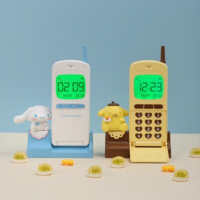 SANRIO Figuren x ROYCHE Wecker Retro Tischuhr Pompurin, My Melody