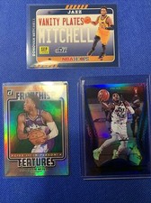 2020 Donovan Mitchell Panini Card Lot Certified Blue + Franchise Feature + Plate