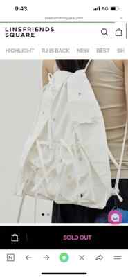 Colle x newjeans Rabbit String Bag White Pre-order Delivery