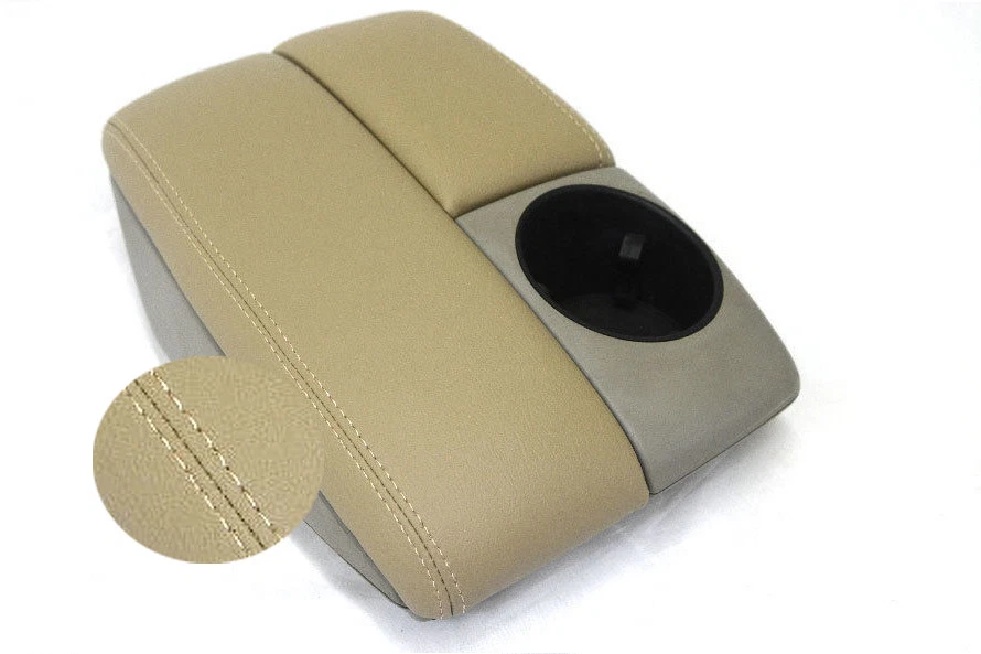 Reposabrazos consola central PVC cubierta cuero para Audi Q7 07-15 beige Foto 3 de 4