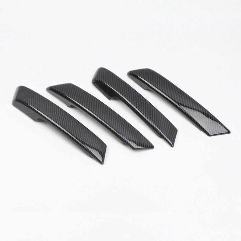 Apoyabrazos de puerta de fibra de carbono para Mitsubishi Pajero Montero 2009-2021 Foto 4 de 4