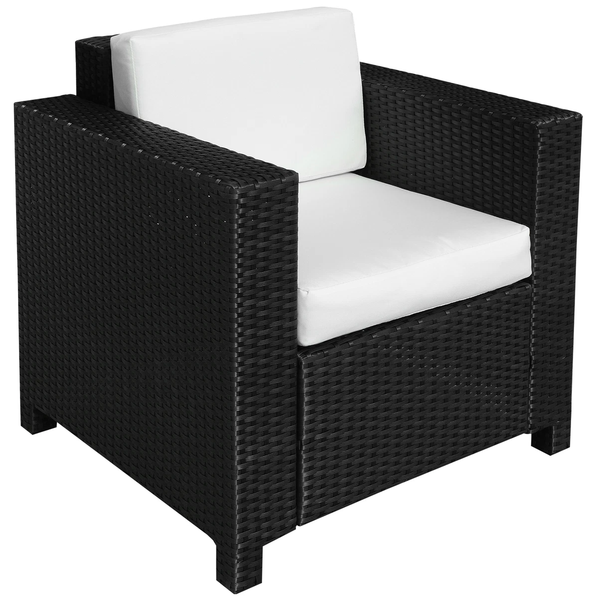 Garden Patio Rattan Wicker Furniture Single Cube Chair Sofa