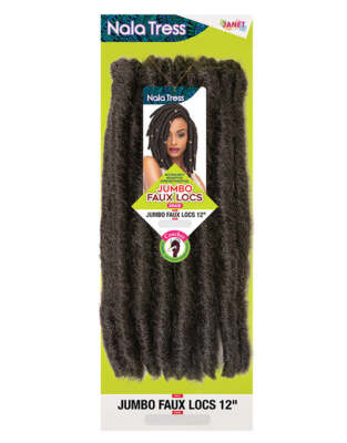 JANET COLLECTION JUMBO FAUX LOCS 12'' NALA TRESS