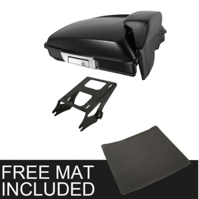 Painted Black Razor Pad & Mount Rack Fit For Harley Tour Pak Touring 2014-UP