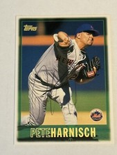Pete Harnisch 1997 Topps Authentic Signed Autograph Auto Card New York Mets MLB