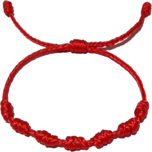 PULSERA ROJA DE 7 NUDOS DE LA SUERTE PARA HOMBRE Y MUJER PARA eBay