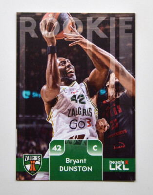 2024-25 H&C LKL Basketball Rookie Base #ZAL-R07 Bryant Dunston